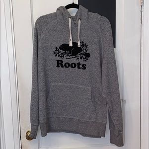 Roots salt and pepper pull over hoodie